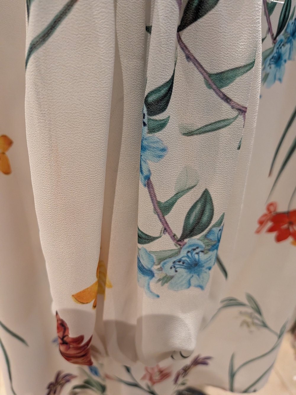 twik Cream Mini Dress with Multicolor Floral Print - Picture 4 of 8